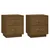 Produktbild 2 för Sängbord 2 st honungsbrun 40x34x45 cm massiv furu