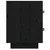 Produktbild 9 för Sängbord 2 st svart 40x34x45 cm massiv furu