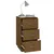 Produktbild 5 för Sängbord 2 st honungsbrun 40x40x75 cm massiv furu