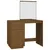 Produktbild 2 för Sminkbord Honungsbrunt 55x55x75 cm massiv furu