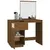 Produktbild 5 för Sminkbord Honungsbrunt 55x55x75 cm massiv furu