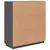 Produktbild 9 för Högskåp grå 100x40x108,5 cm massiv furu