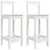 Produktbild 2 för Barstolar 2 st Svart 40x41,5x112 cm massiv furu