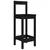 Produktbild 3 för Barstolar 2 st Svart 40x41,5x112 cm massiv furu