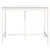 Produktbild 3 för Barbord vit 140x80x110 cm massivt furuträ