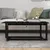 Produktbild 5 för Soffbord svart 110x55x45 cm massiv furu