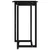 Produktbild 3 för Barbord svart 60x60x110 cm massiv furu