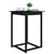 Produktbild 5 för Barbord svart 80x80x110 cm massiv furu