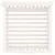 Produktbild 5 för Vedställ vit 108x73x108 cm massiv furu