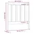 Produktbild 6 för Sänggavel Vit 95x4x100 cm massiv furu