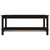 Produktbild 5 för Soffbord svart 110x55x45 cm massiv furu