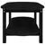 Produktbild 6 för Soffbord svart 110x55x45 cm massiv furu