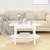 Produktbild 3 för Soffbord vit 80x45x45 cm massiv furu
