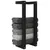 Produktbild 4 för Handduksställ Svart 23x18x60 cm massiv furu