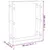 Produktbild 8 för Vedställ grå 80x25x100 cm massiv furu