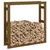 Produktbild 4 för Vedställ honungsbrun 100x25x100 cm massiv furu