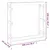 Produktbild 8 för Vedställ honungsbrun 100x25x100 cm massiv furu
