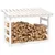Produktbild 4 för Vedställ vit 108x64,5x78 cm massiv furu