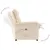 Produktbild 8 för Elektrisk reclinerfåtölj beige mikrofiber