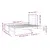 Produktbild 11 för Utdragbar dagbädd honungsbrun 2x(90x190) cm massiv furu