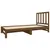 Produktbild 4 för Utdragbar dagbädd honungsbrun 2x(90x190) cm massiv furu