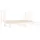 Utdragbar dagbädd vit 2x(90x190) cm massiv furu