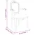 Produktbild 8 för Matstol rosa 62x59,5x100,5 cm sammet