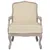 Produktbild 3 för Fåtölj beige 64x64x90 cm linne