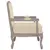 Produktbild 4 för Fåtölj beige 64x64x90 cm linne