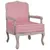 Produktbild 2 för Fåtölj rosa 64x64x90 cm sammet