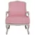 Produktbild 3 för Fåtölj rosa 64x64x90 cm sammet