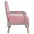 Produktbild 4 för Fåtölj rosa 64x64x90 cm sammet