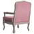 Produktbild 5 för Fåtölj rosa 64x64x90 cm sammet