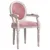 Produktbild 2 för Matstol rosa 54x56x96,5 cm sammet