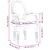 Produktbild 8 för Matstol rosa 54x56x96,5 cm sammet