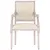 Produktbild 3 för Fåtölj beige 54x59x99 cm linne