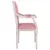 Produktbild 4 för Fåtölj rosa 54x59x99 cm sammet