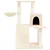 Produktbild 3 för Katträd med klöspelare sisal gräddvit 82 cm