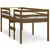 Produktbild 2 för Hög säng honungsbrun 80x200 cm massiv furu