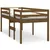 Produktbild 2 för Hög säng honungsbrun 75x190 cm massiv furu