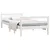Produktbild 3 för Sängram vit 90x190 cm massiv furu