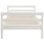 Produktbild 5 för Sängram vit 90x190 cm massiv furu