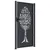Produktbild 4 för Trädgårdsgrind antracit 105x205 cm stål träddesign