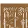 Trädgårdsgrind 85x175 cm rosttrögt stål bambudesign