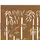 Trädgårdsgrind 105x180 cm rosttrögt stål bambudesign