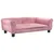 Produktbild 2 för Hundbädd rosa 95x55x30 cm sammet