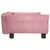 Produktbild 4 för Hundbädd rosa 95x55x30 cm sammet