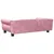 Produktbild 5 för Hundbädd rosa 95x55x30 cm sammet