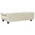 Produktbild 5 för Hundbädd gräddvit 95x55x30 cm sammet