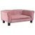 Produktbild 2 för Hundbädd rosa 70x45x30 cm sammet